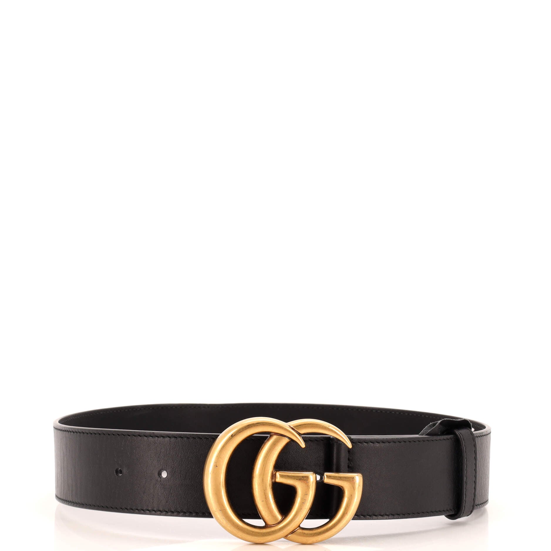 GG Marmont Belt Embossed Leather Wide 65