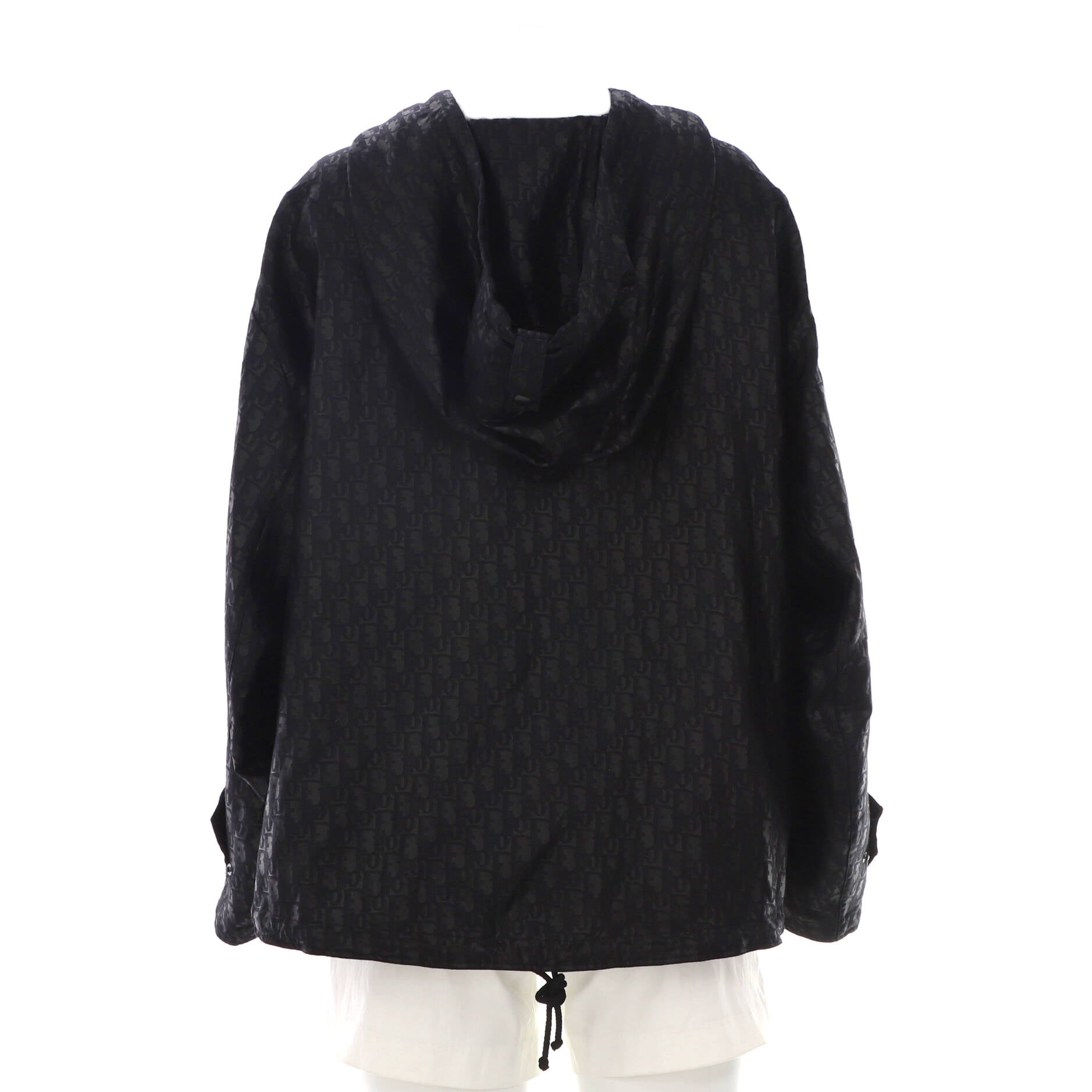 Women's Hooded Anorak Jacket Oblique Jacquard