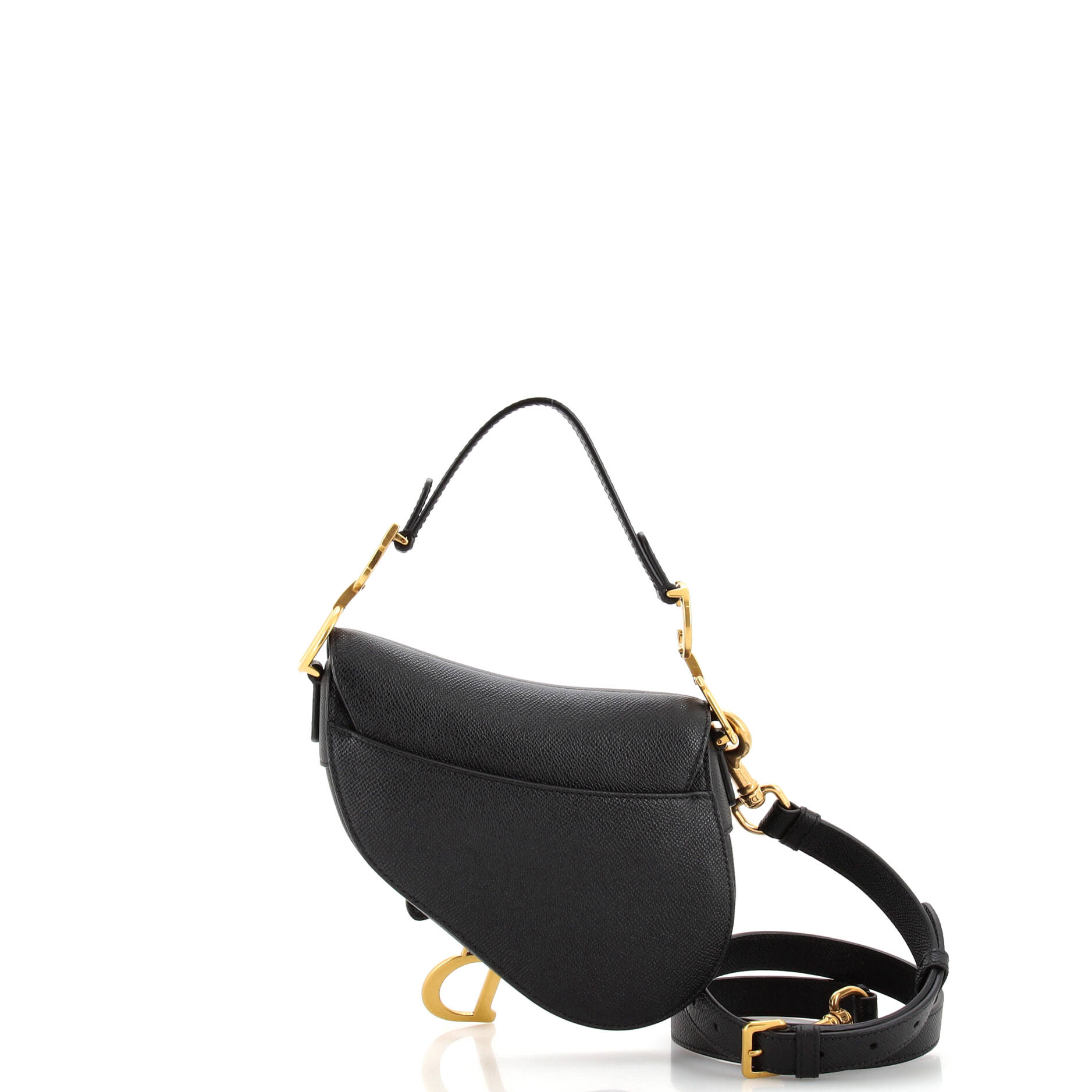 Saddle Handbag Leather Mini