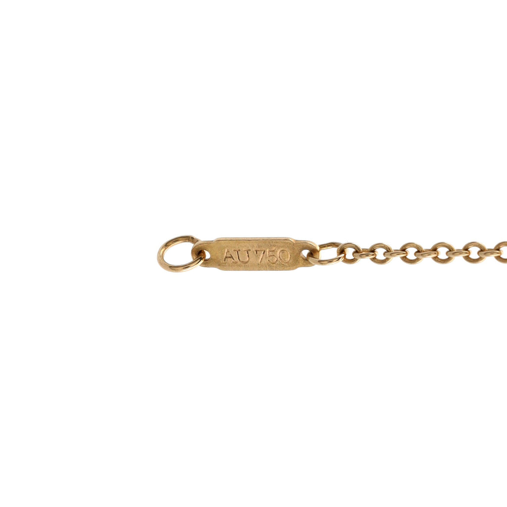 T Double Chain Bracelet 18K Rose Gold and Diamonds Medium