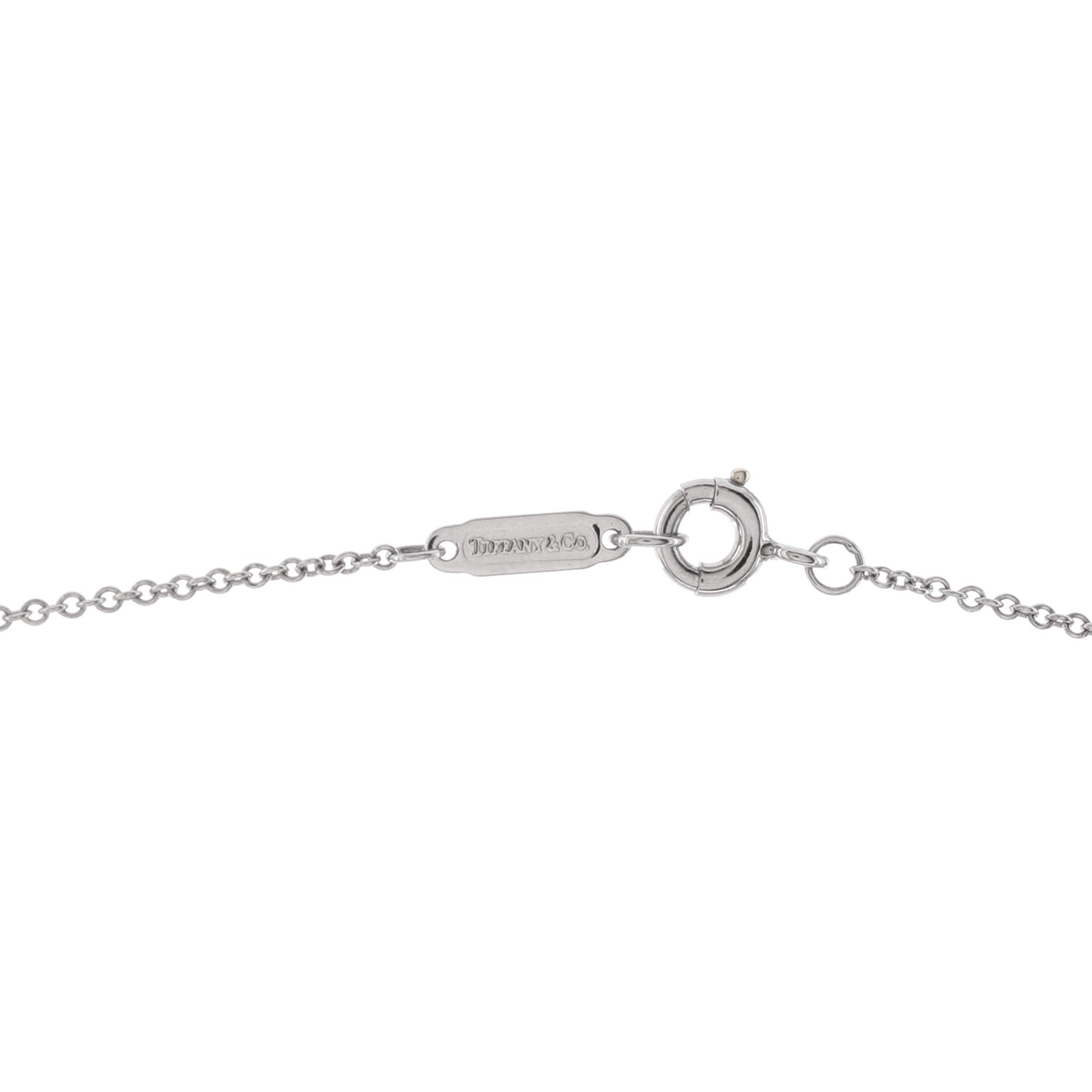Cross Pendant Necklace Platinum and Diamonds Small