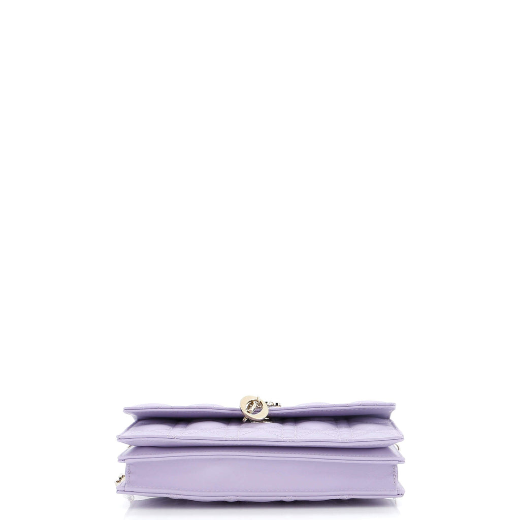 My Dior Top Handle Flap Bag Cannage Quilt Lambskin Mini