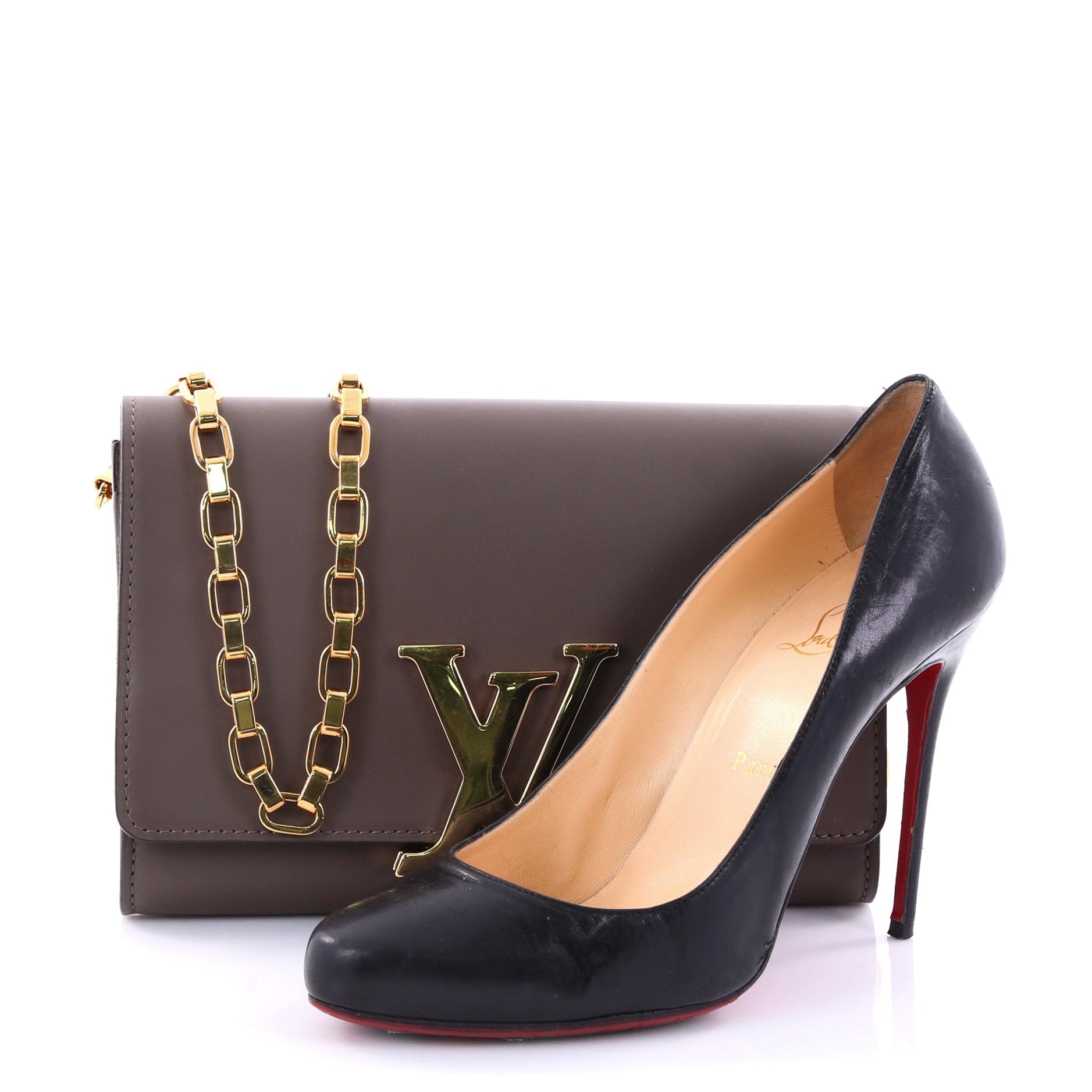 Chain Louise Clutch Leather GM
