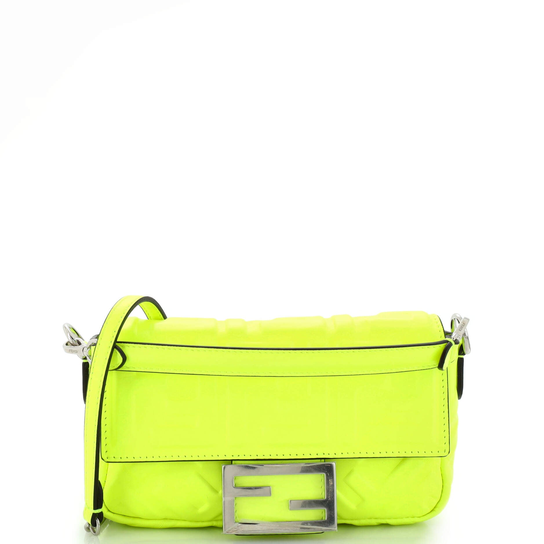 Baguette NM Bag Zucca Embossed Leather Mini