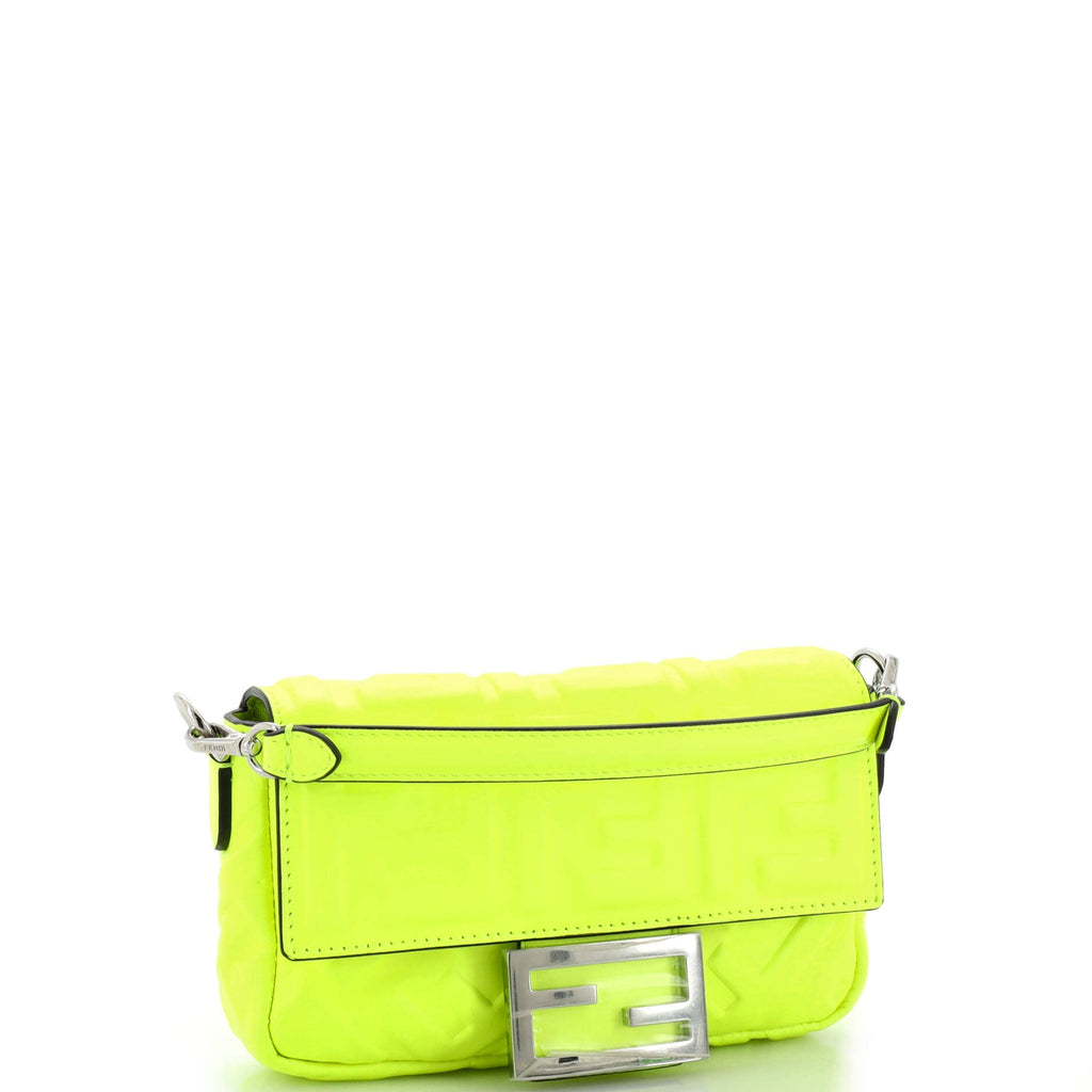 Baguette NM Bag Zucca Embossed Leather Mini