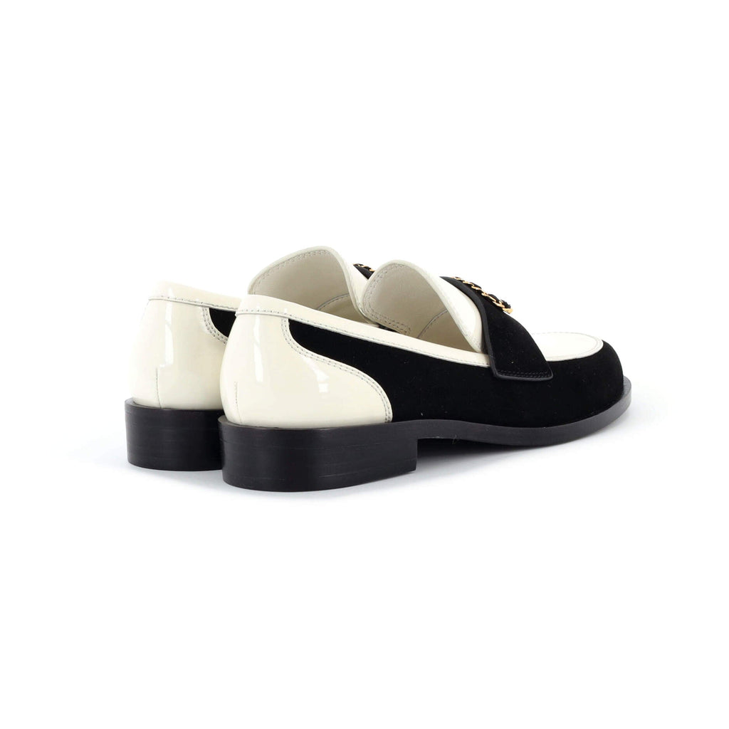 Women's CC Chain Loafers Patent with Suede