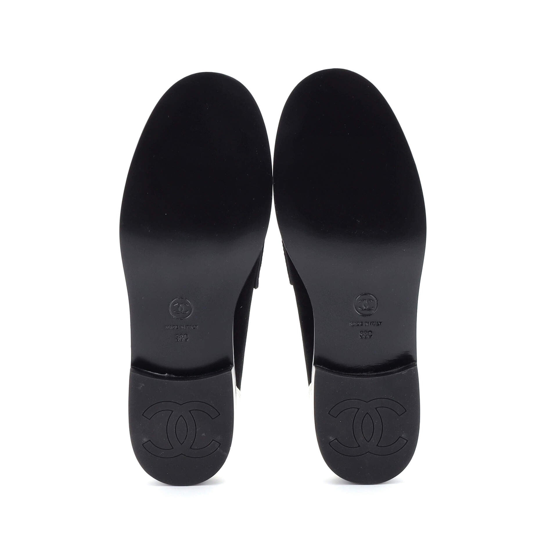 Women's CC Chain Loafers Patent with Suede