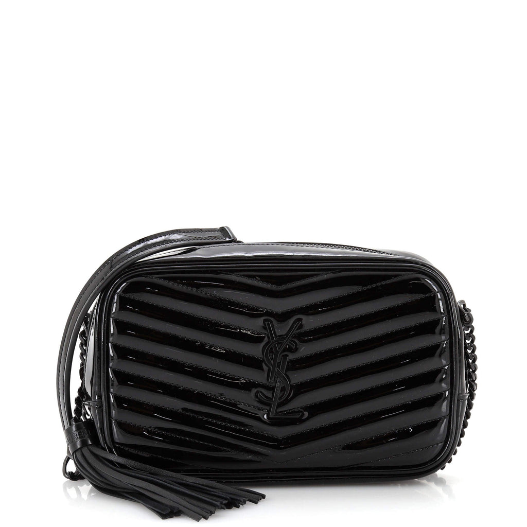 Lou Camera Bag Matelasse Chevron Patent Mini