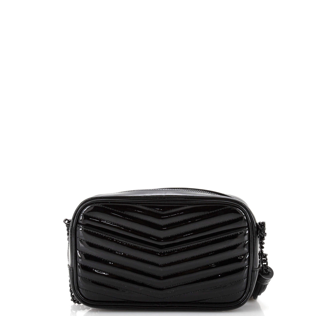 Lou Camera Bag Matelasse Chevron Patent Mini