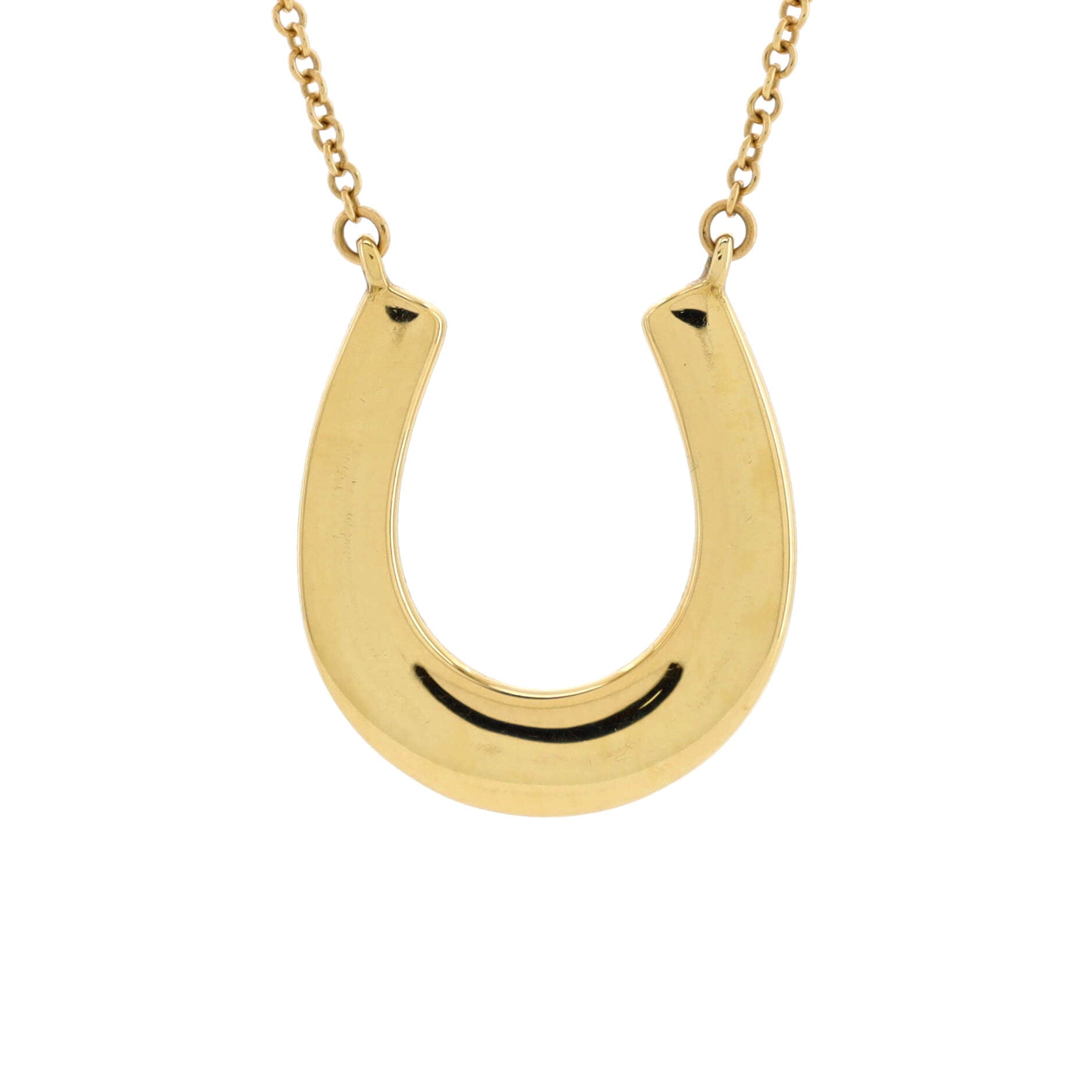 1837 Horseshoe Pendant Necklace 18K Yellow Gold
