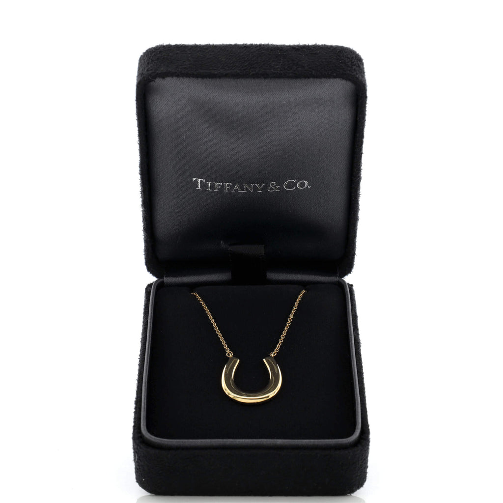 1837 Horseshoe Pendant Necklace 18K Yellow Gold