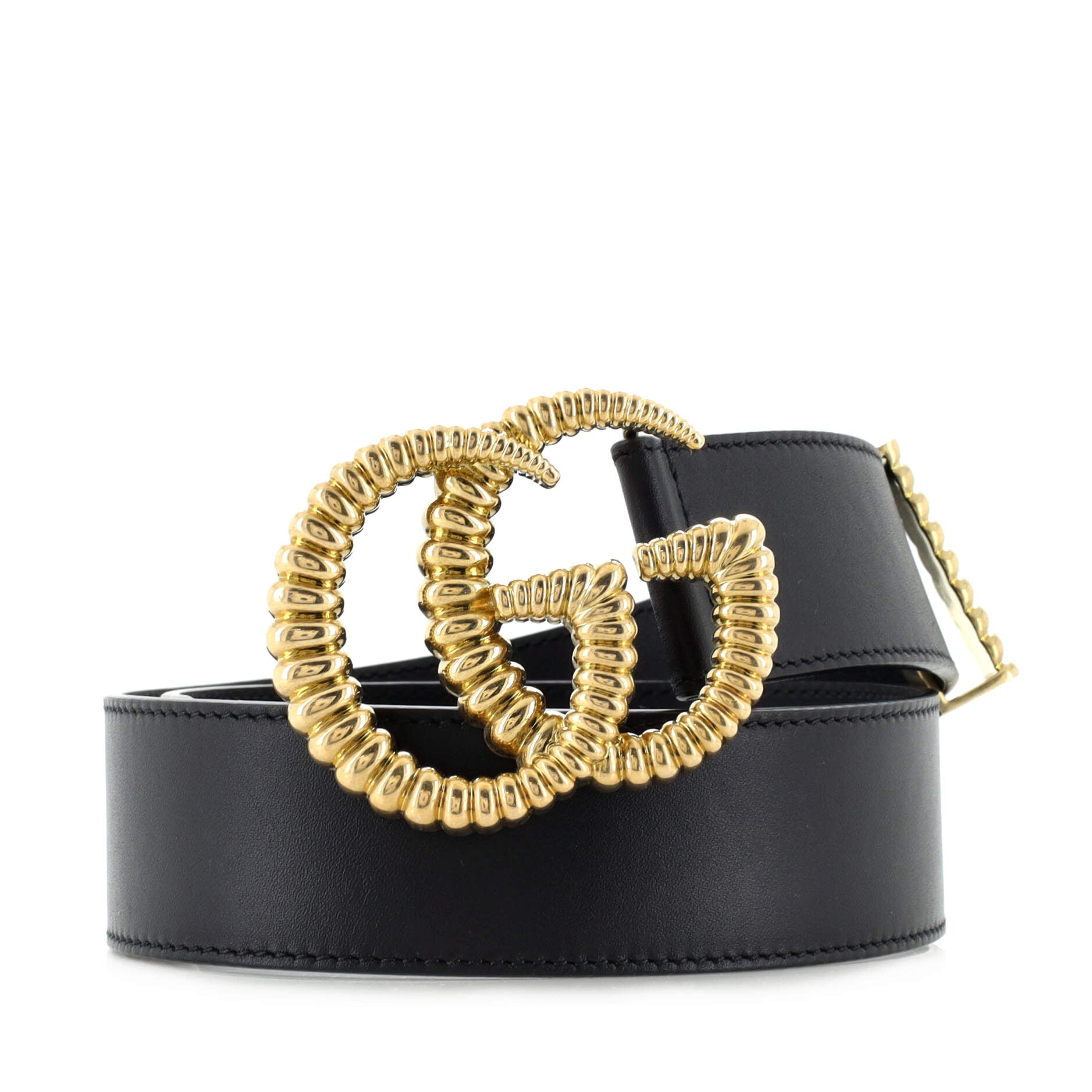 GG Torchon Belt Leather Wide 65