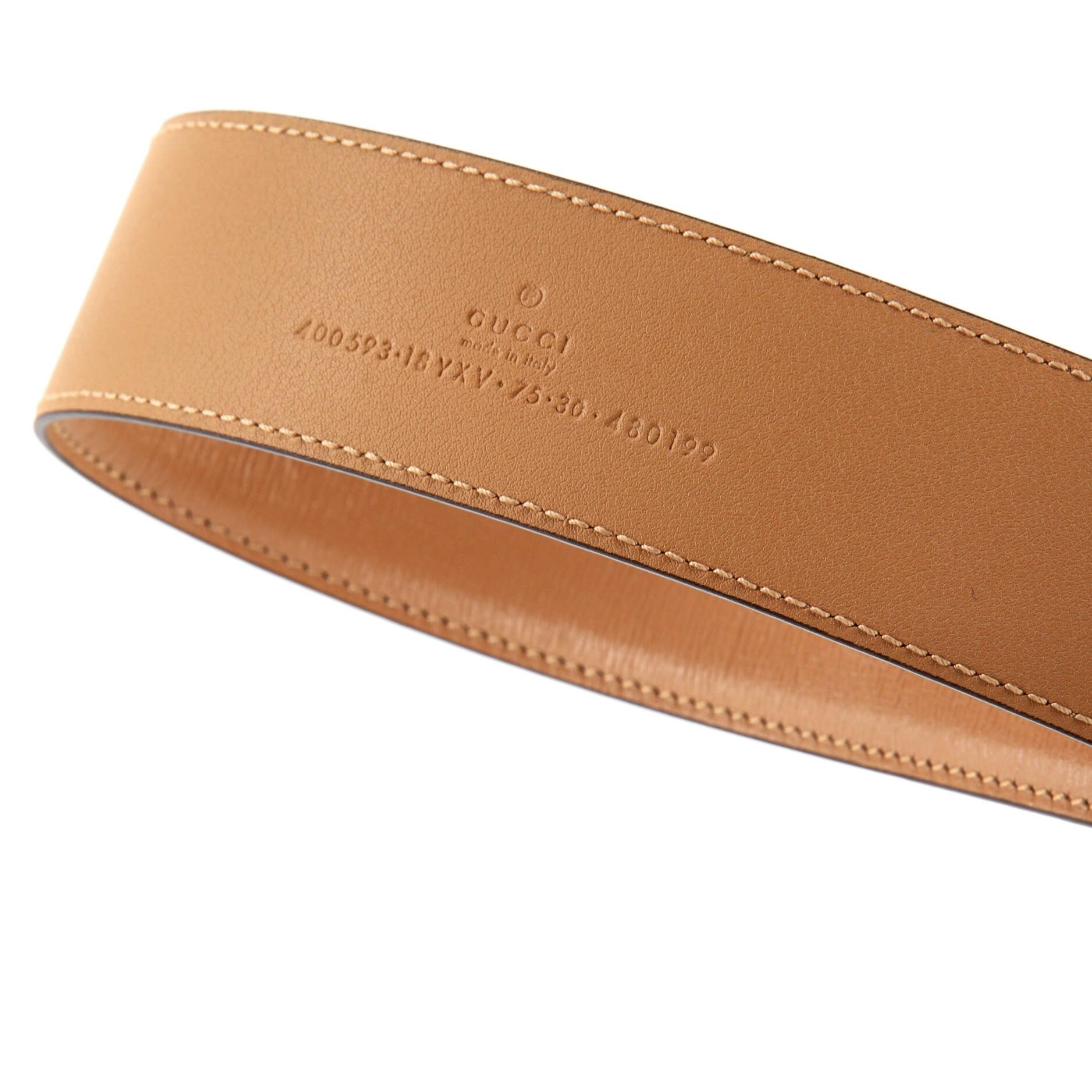 GG Marmont Monochrome Belt Leather with Enamel Wide
