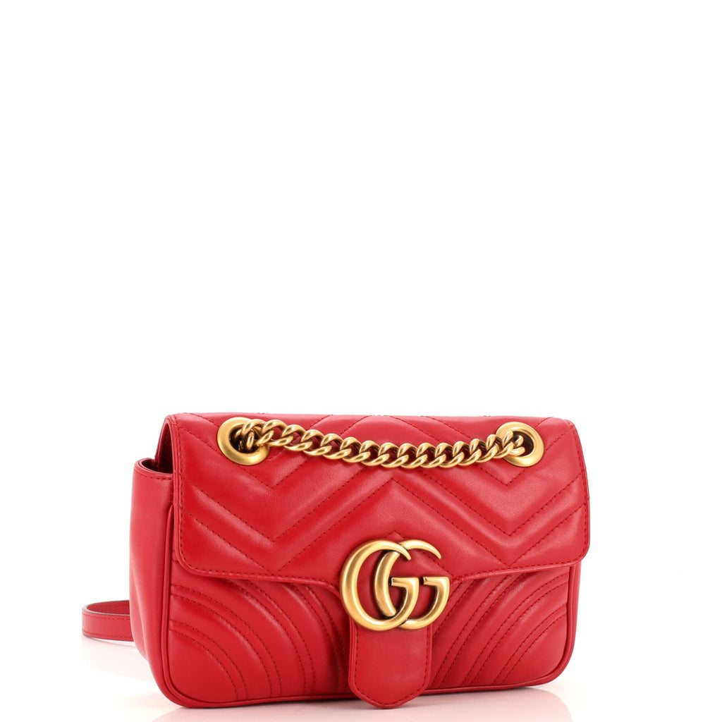 GG Marmont Flap Bag Matelasse Leather Mini