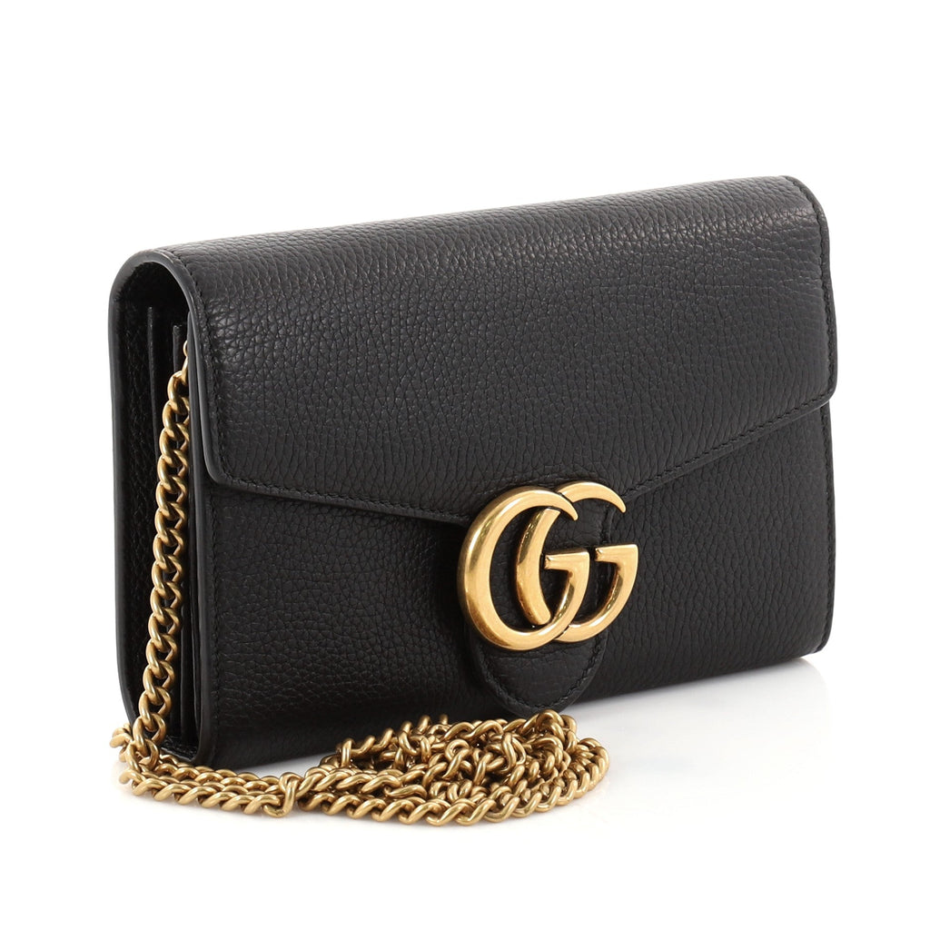 GG Marmont Chain Wallet Leather Mini