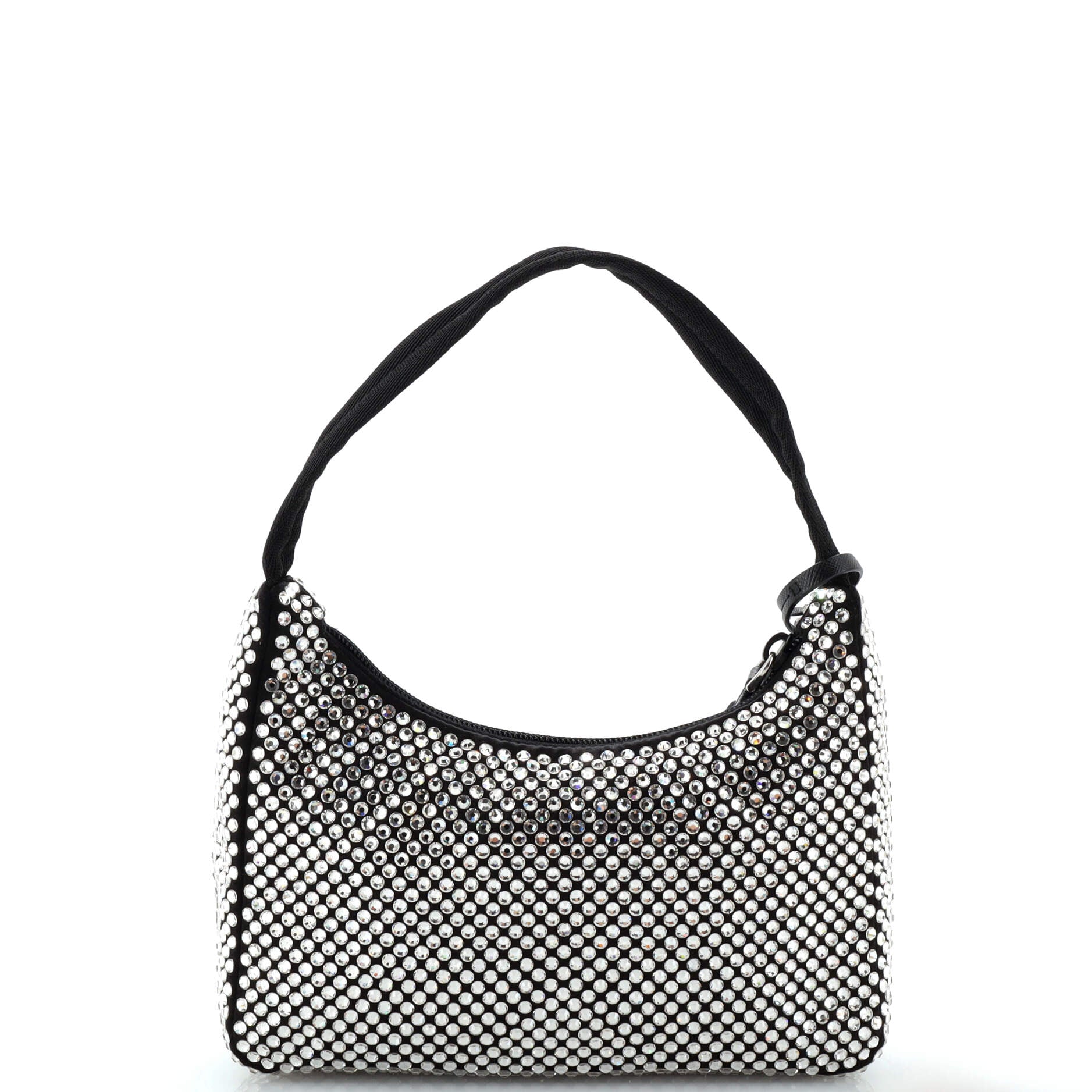 Re-Edition 2000 Hobo Crystal Embellished Satin Mini