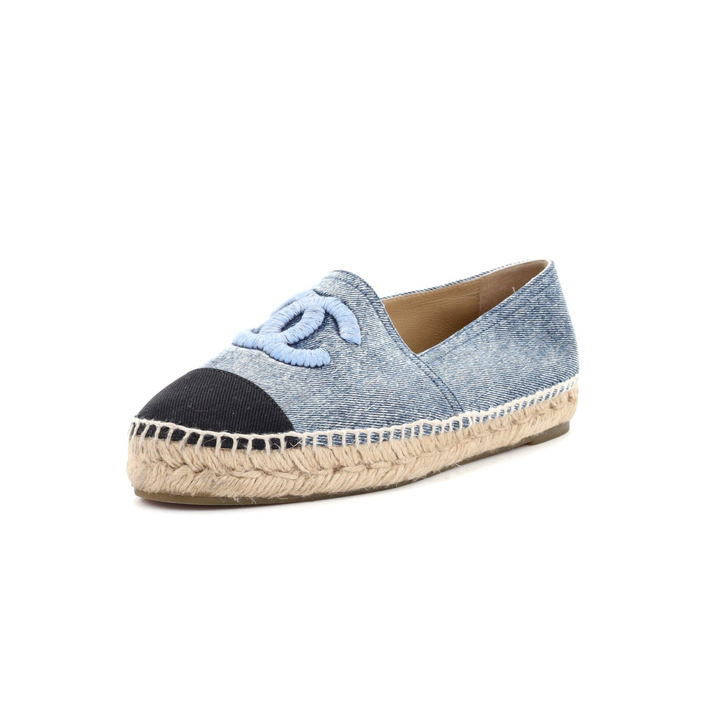 Women's CC Cap Toe Espadrilles Denim