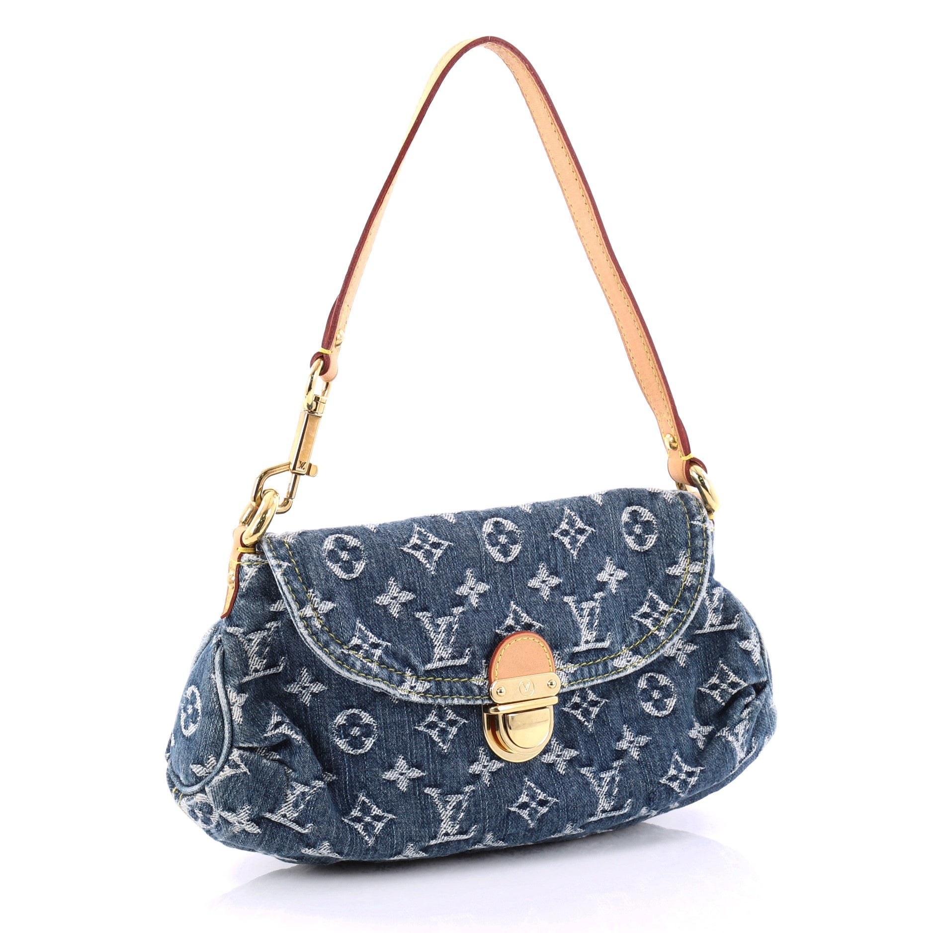 Pleaty Handbag Denim Mini