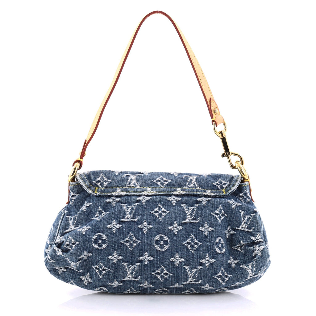 Pleaty Handbag Denim Mini