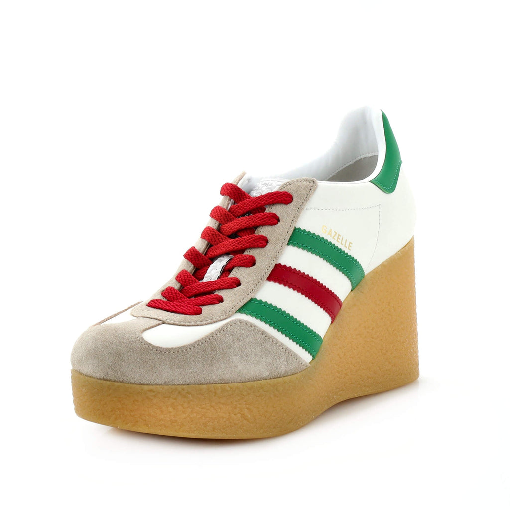x Adidas Women's Gazelle Wedge Sneakers Leather with Rubber