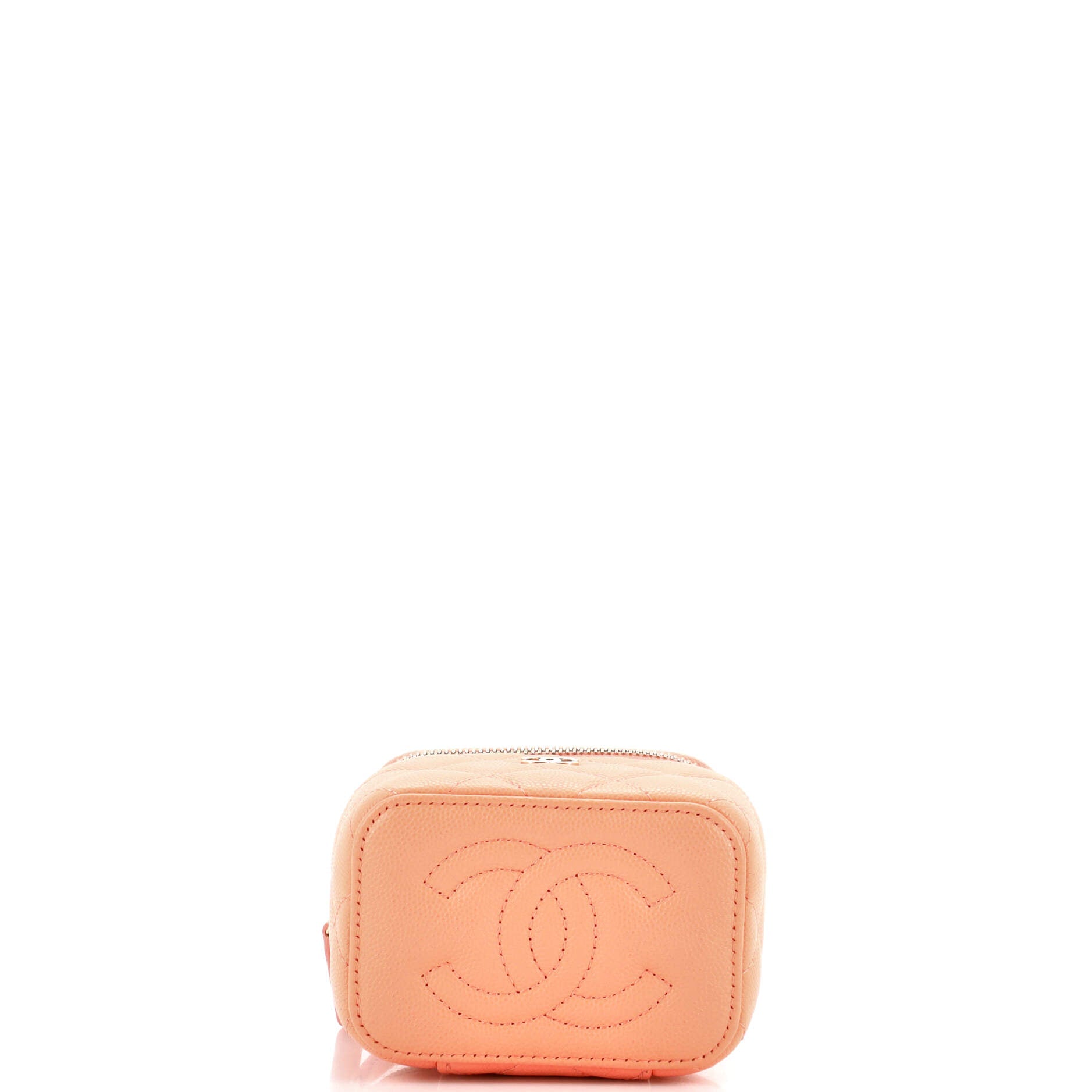 Classic Vanity Case with Chain Quilted Caviar Mini