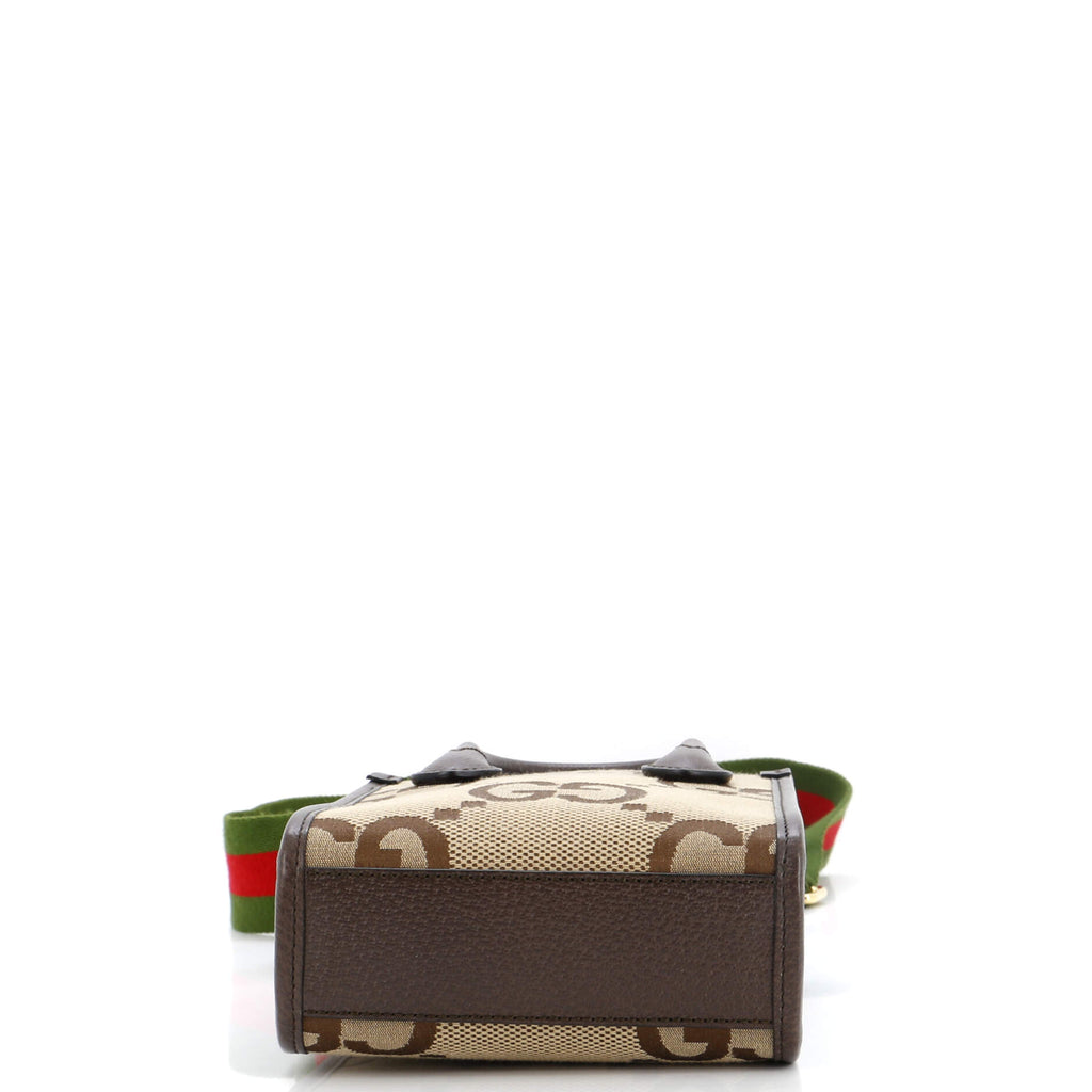Vertical Tote Jumbo GG Canvas Mini