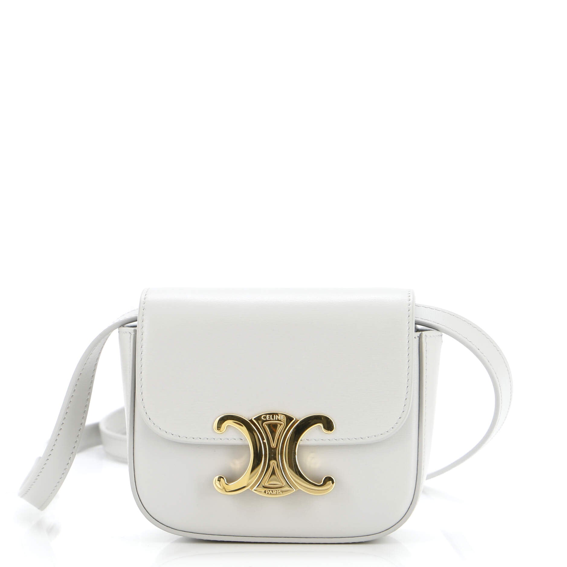 Triomphe Shoulder Bag Smooth Calfskin Mini