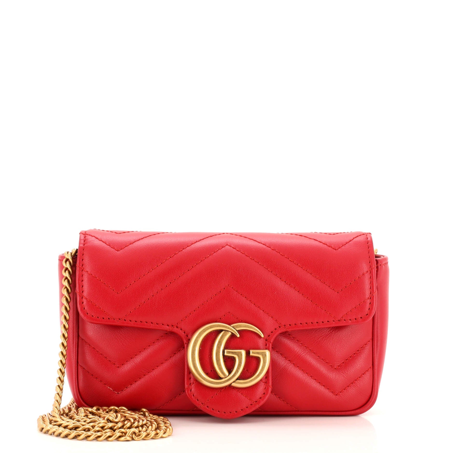 GG Marmont Flap Bag Matelasse Leather Super Mini