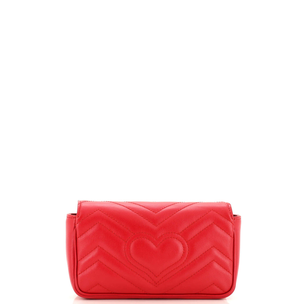 GG Marmont Flap Bag Matelasse Leather Super Mini