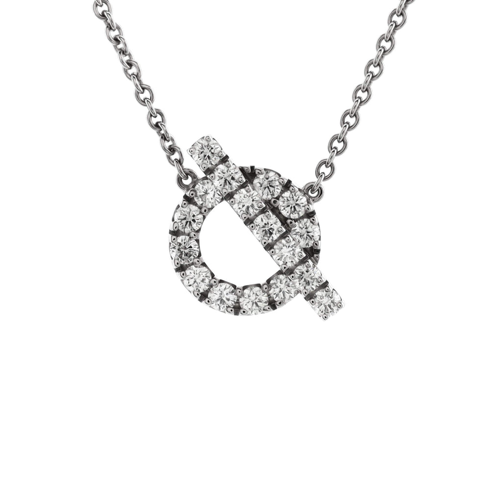 Finesse Pendant Necklace 18K White Gold and Diamonds