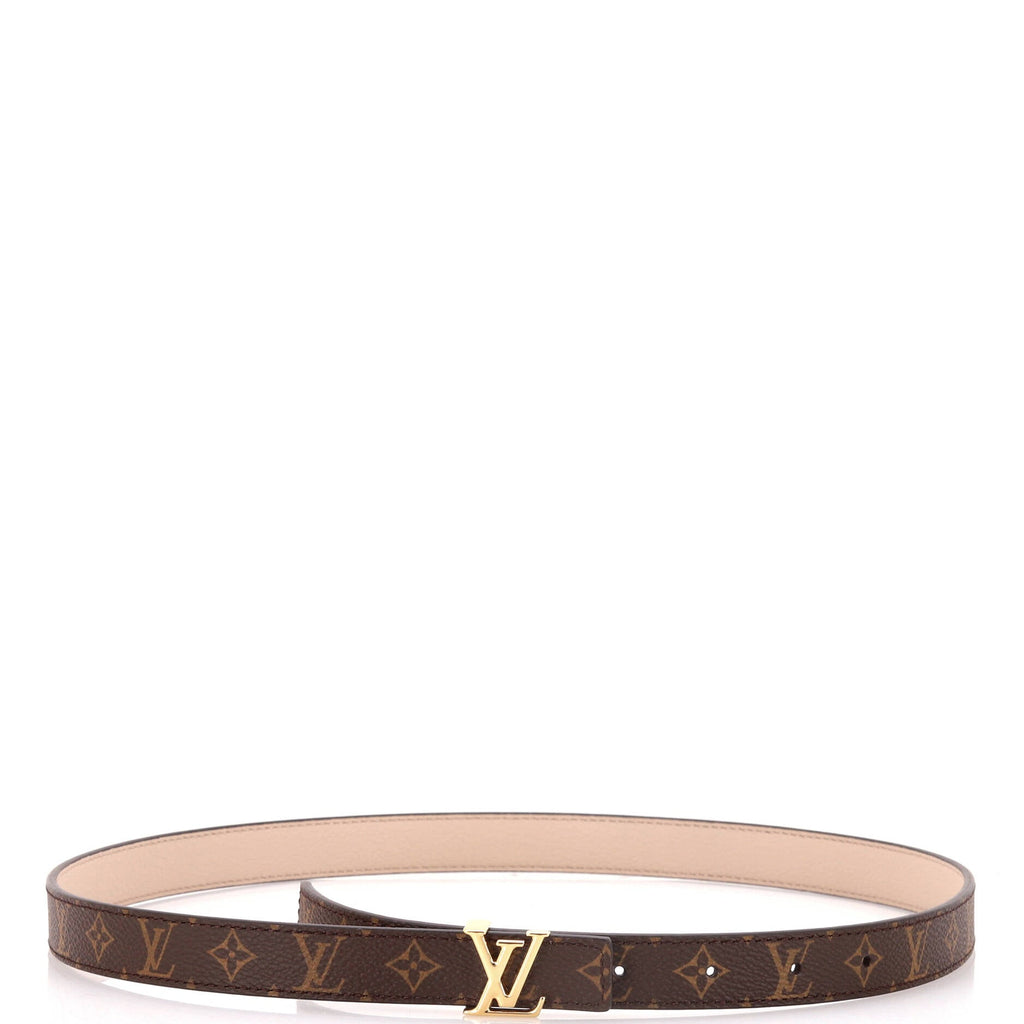 LV Initiales Reversible Belt Monogram Canvas and Leather Thin