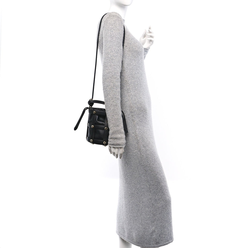 Calfskin Small Cage Bag Black