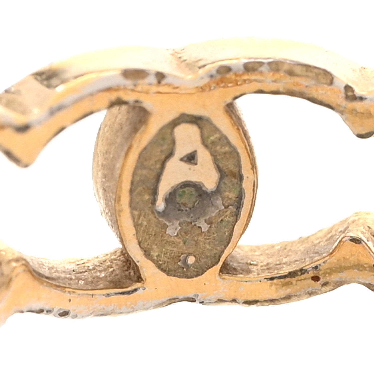 Metal CC Ring 53 6.5 Gold