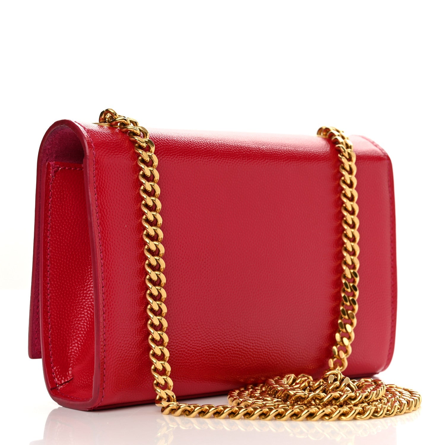 Grain De Poudre Small Monogram Kate Satchel Lipstick Fuchsia