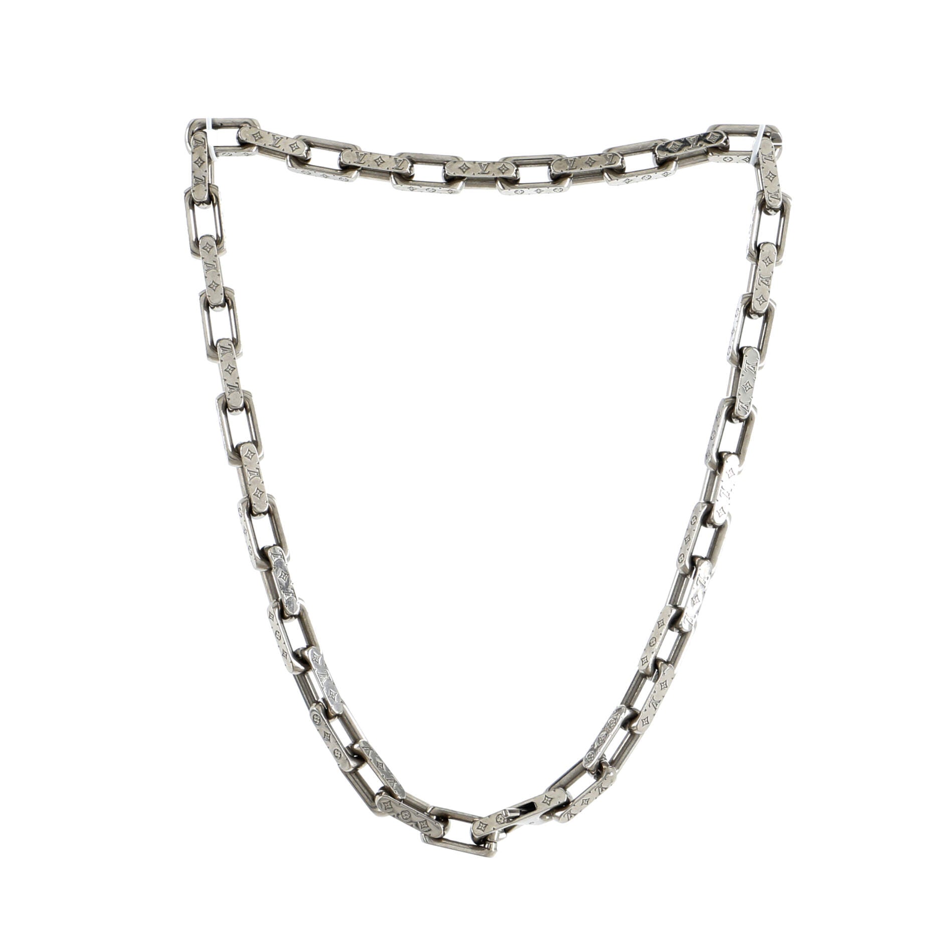 Monogram Chain Necklace Metal