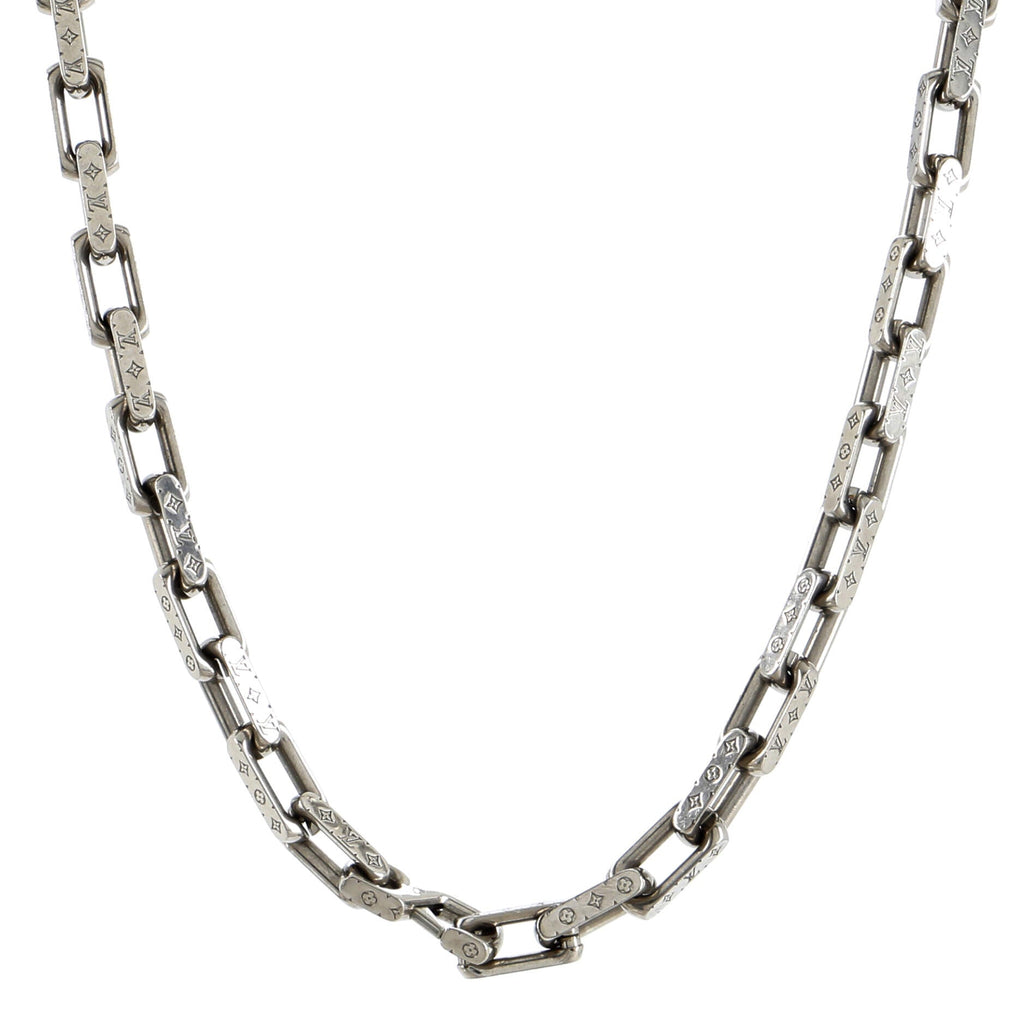 Monogram Chain Necklace Metal