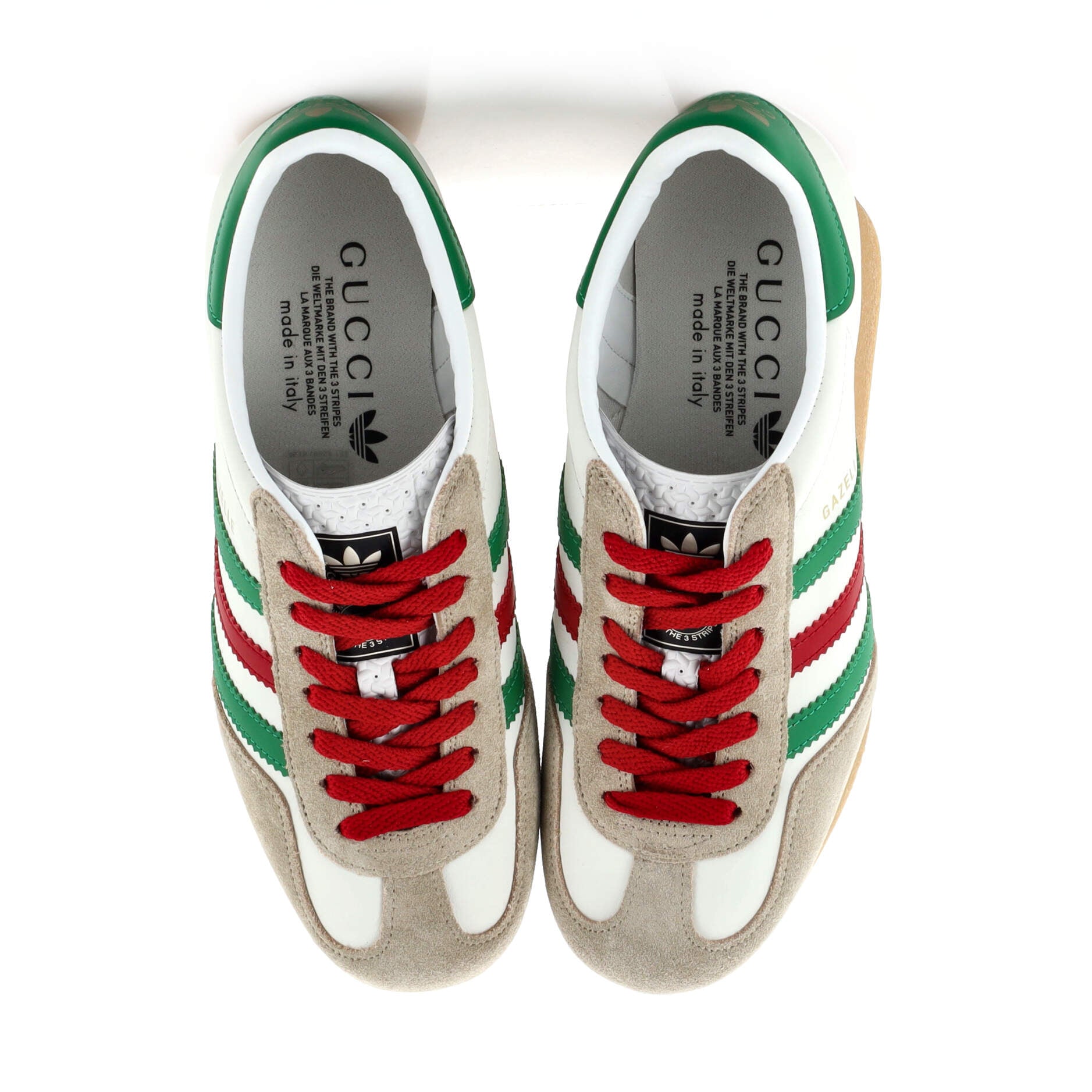 x Adidas Women's Gazelle Wedge Sneakers Leather with Rubber