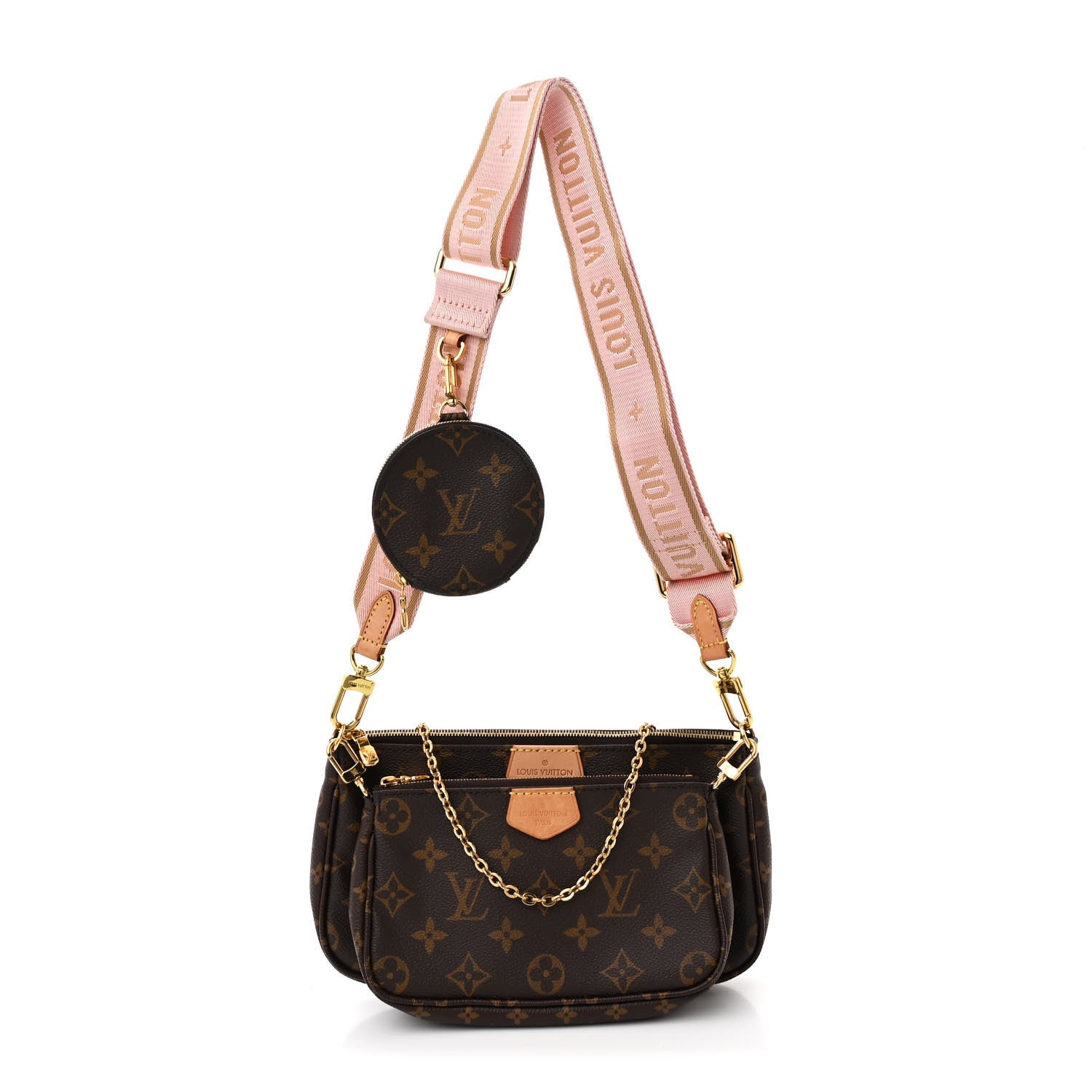 Monogram Multi Pochette Accessories Rose Clair