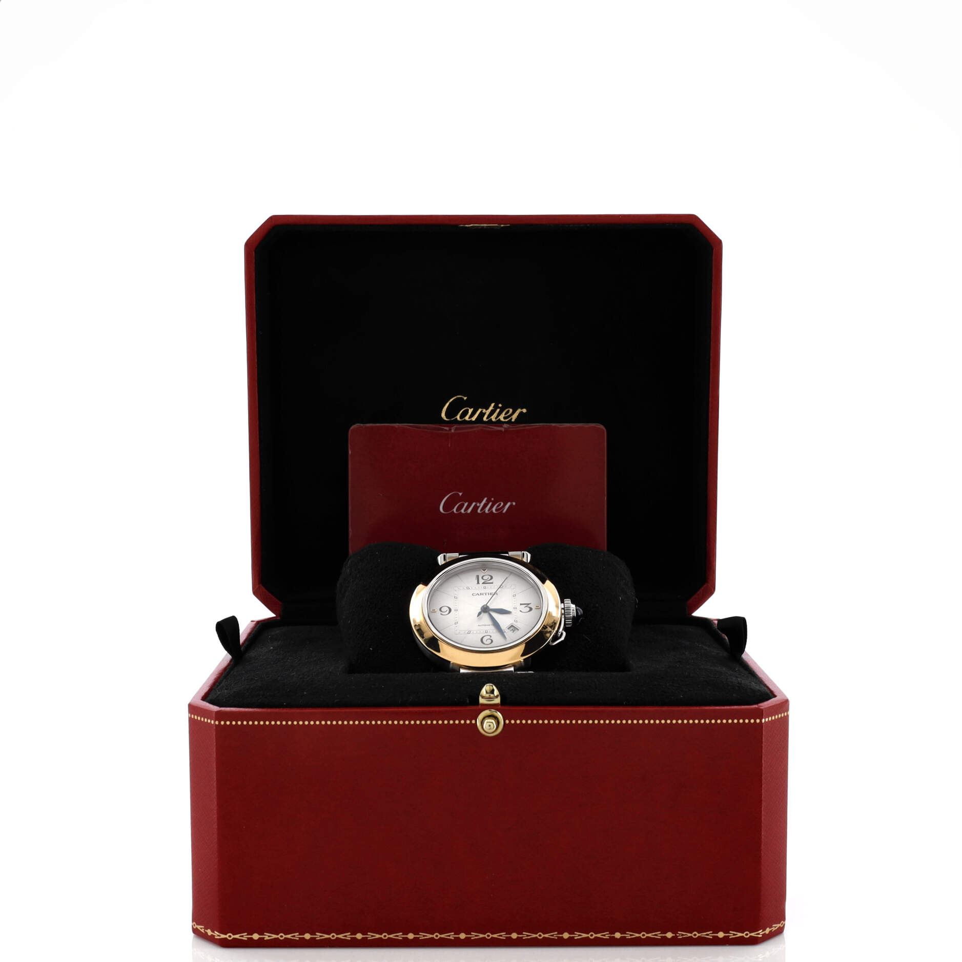Pasha de Cartier Automatic Watch Stainless Steel and Yellow Gold 41