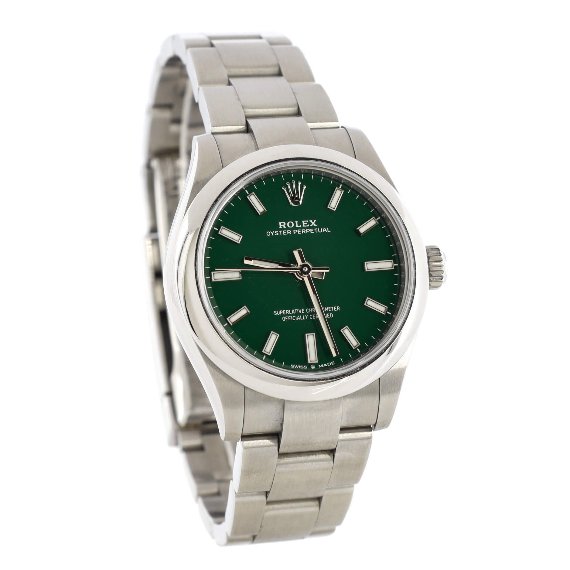 Oyster Perpetual Green Automatic Watch Stainless Steel 31