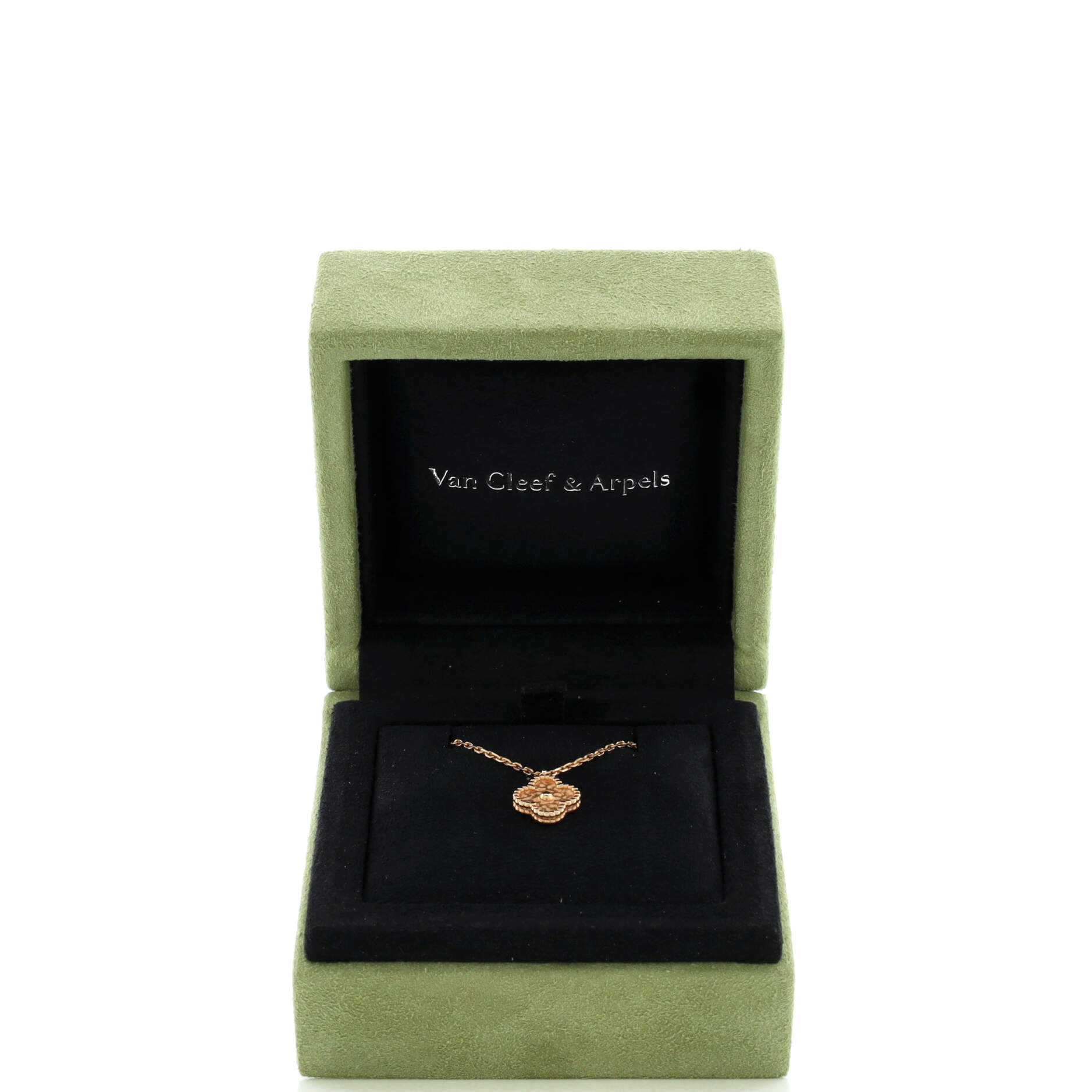 Sweet Alhambra Pendant Necklace 18K Rose Gold