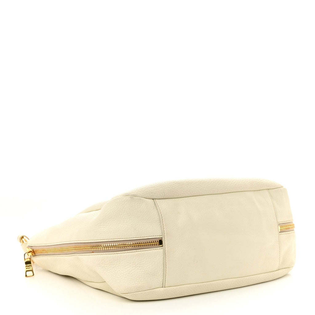 Vitello Daino Side Zip Pocket Hobo Talco