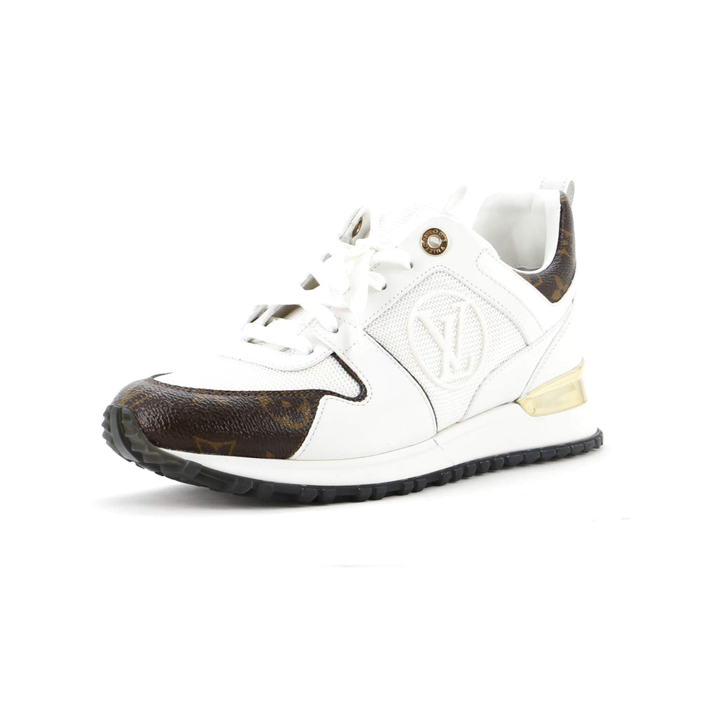 Women's Run Away Sneakers Mesh with Monogram Canvas and Leather