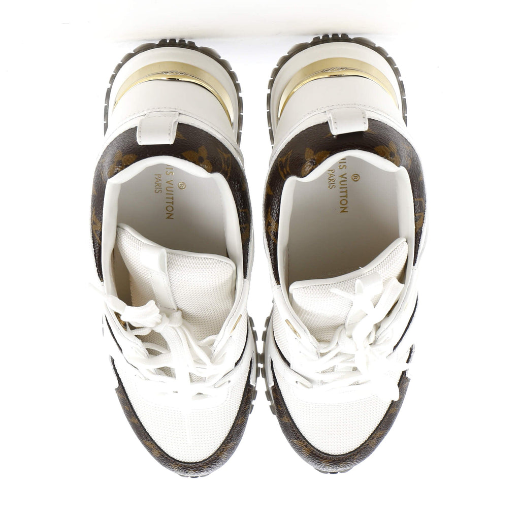 Women's Run Away Sneakers Mesh with Monogram Canvas and Leather