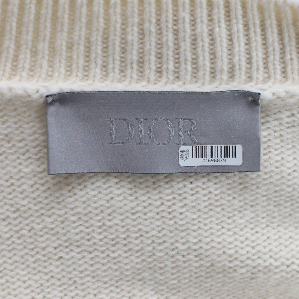 Men's Logo Intarsia Sweater Vest Wool and Cashmere