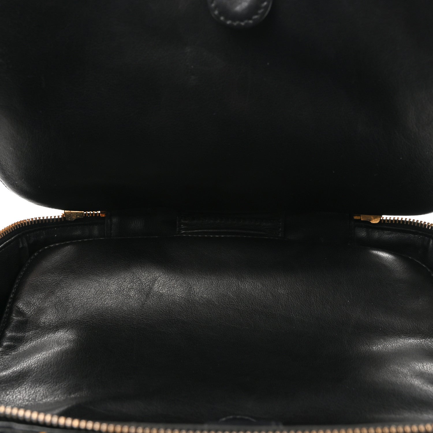 Patent CC Vanity Cosmetic Case Black