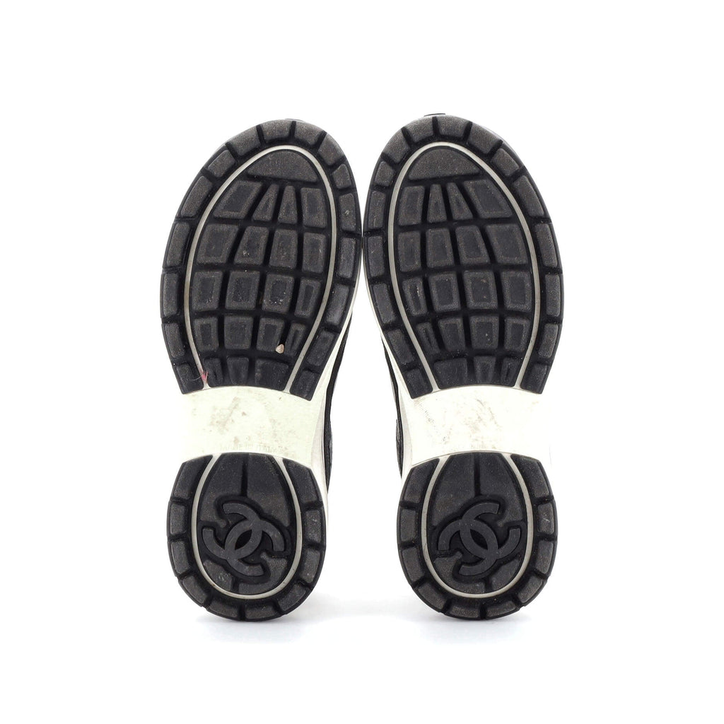 Women's CC Drawstring Sneakers Mesh with Suede and Leather