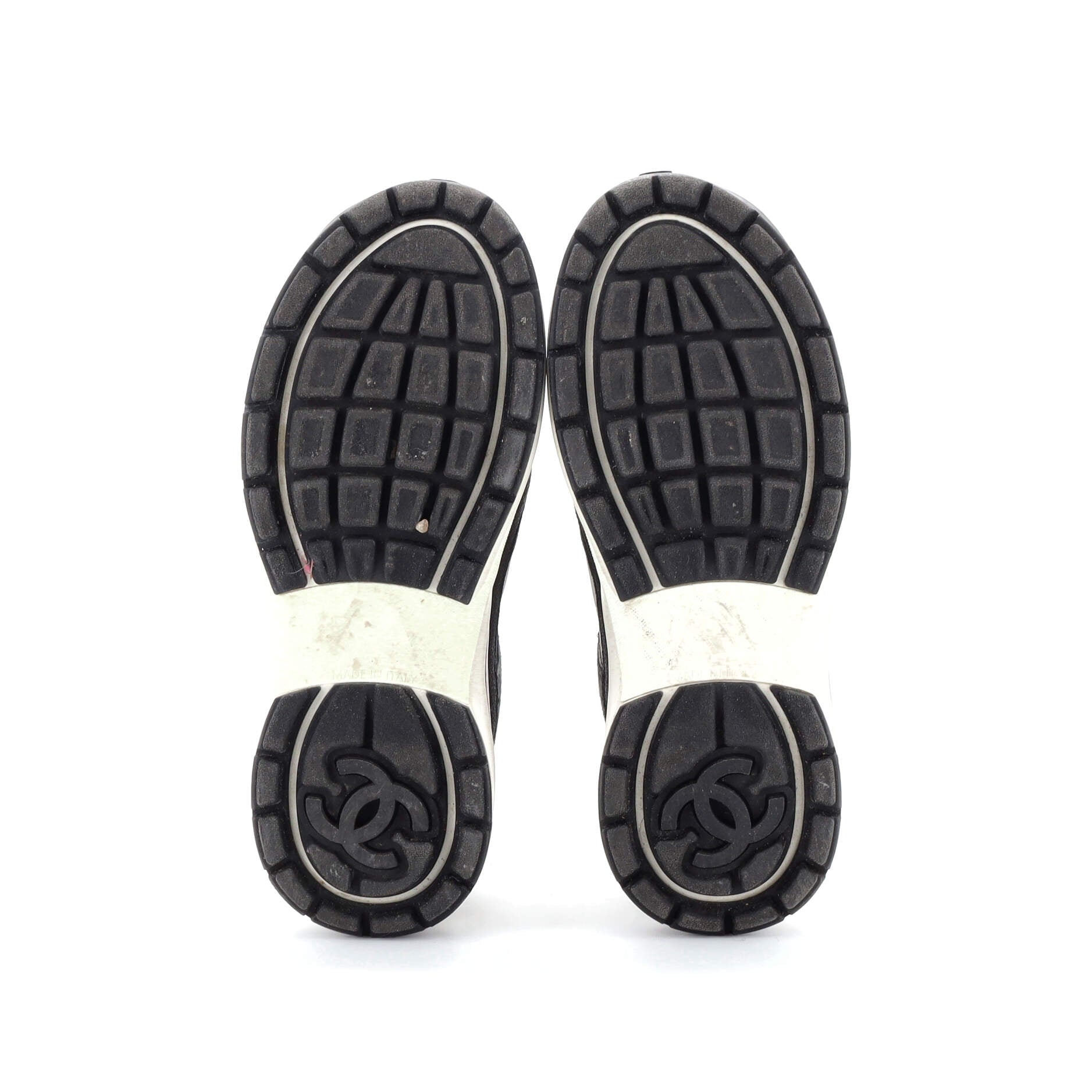 Women's CC Drawstring Sneakers Mesh with Suede and Leather