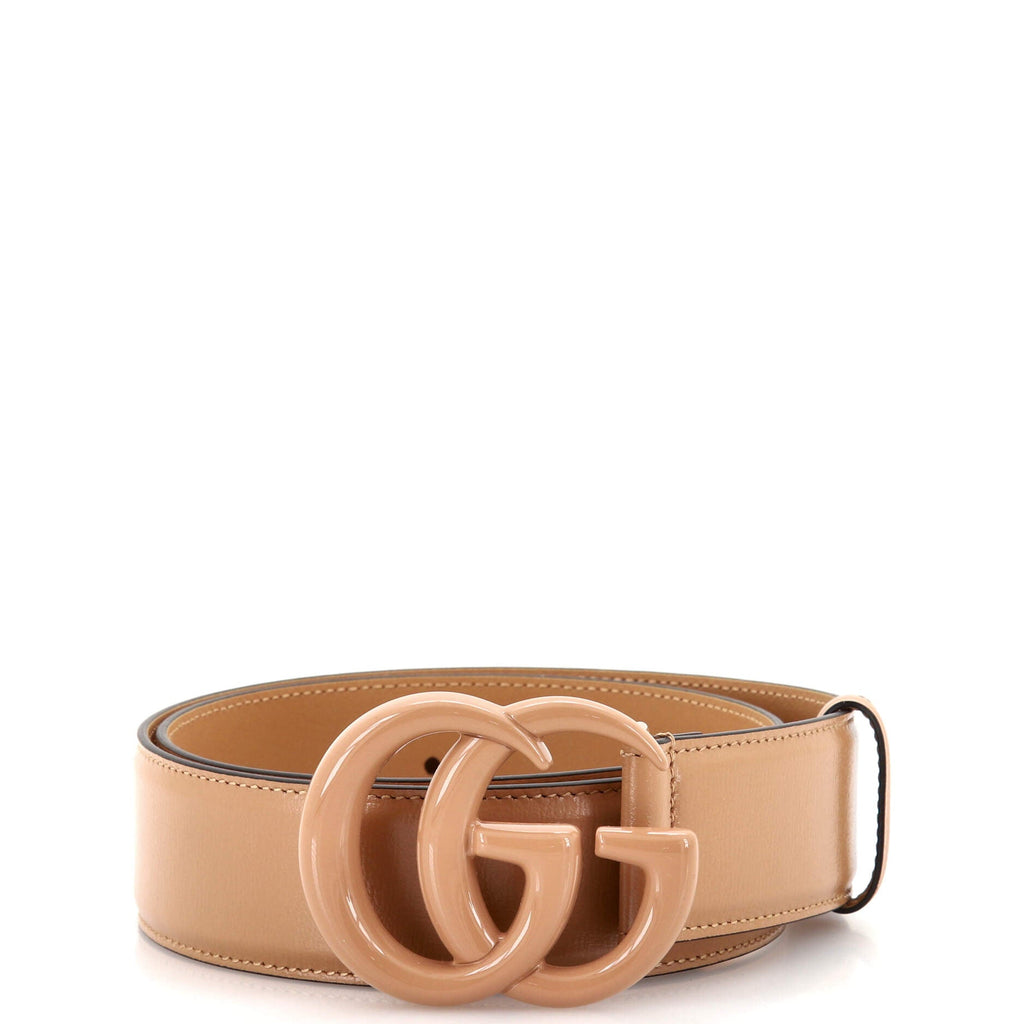 GG Marmont Monochrome Belt Leather with Enamel Wide 75