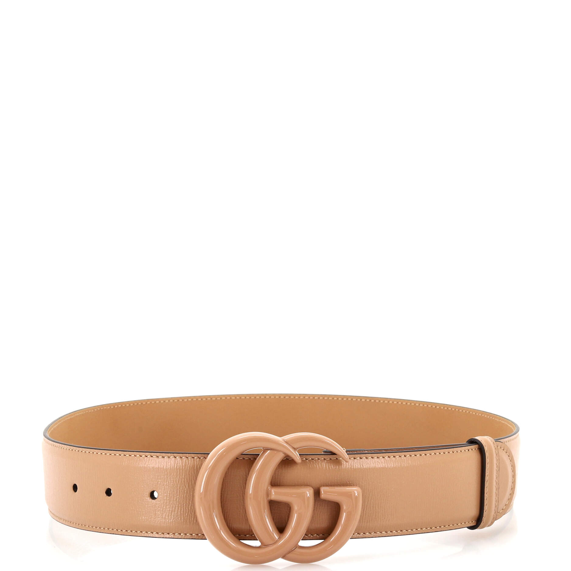 GG Marmont Monochrome Belt Leather with Enamel Wide 75